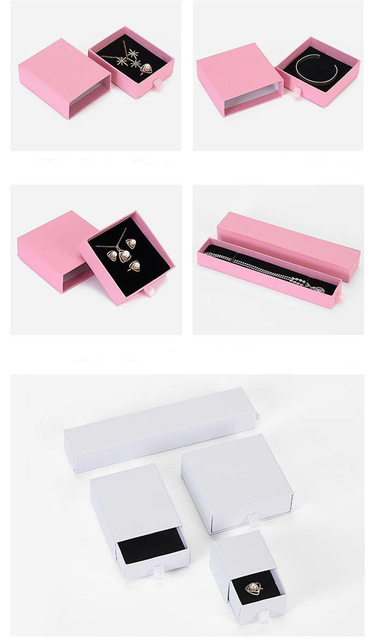 Caja Joyero de Lujo Negro con Cajón Deslizable Tamaño Pequeño - Image 4