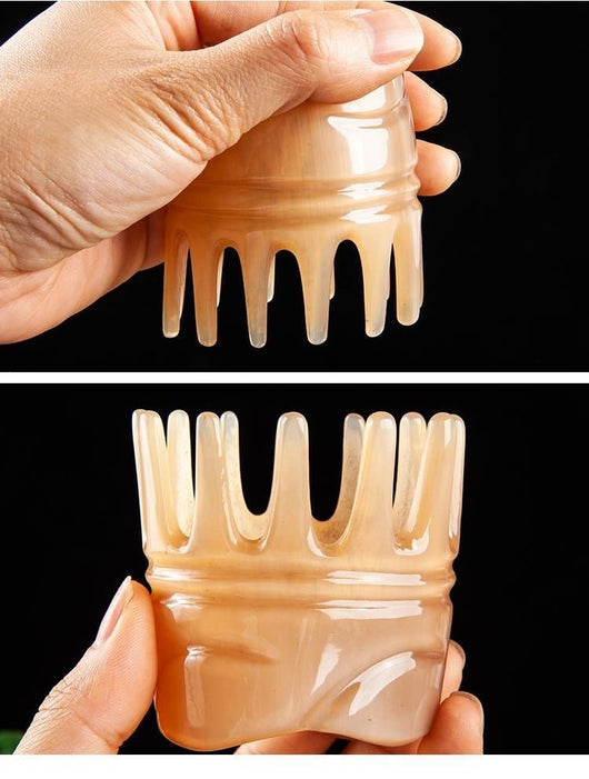 Peine Masajeador de Cuerno para Cabello y Cuero Cabelludo - Image 11