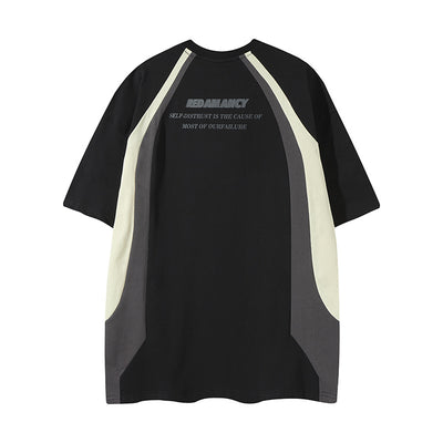 Playera Retro de Patchwork para Hombre - Diseño Casual y Deportivo - Image 2