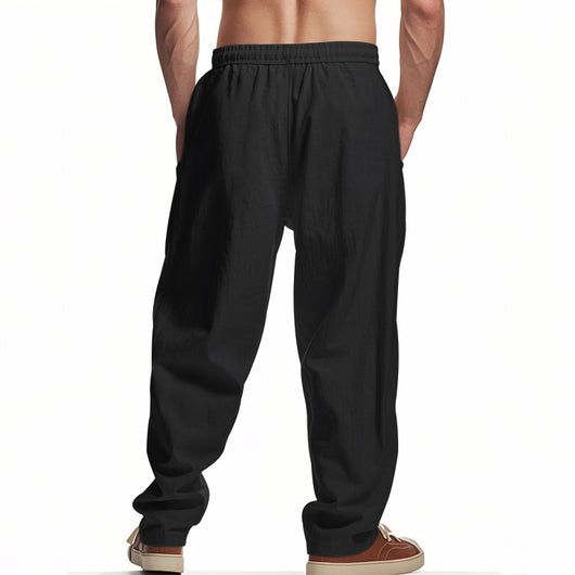 Pantalones de Lino Holgados Transpirables para Hombre - Image 18