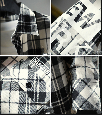 Camisa Casual a Cuadros Slim Fit para Hombre - Image 14