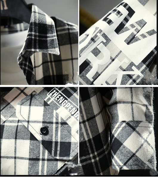 Camisa Casual a Cuadros Slim Fit para Hombre - Image 14