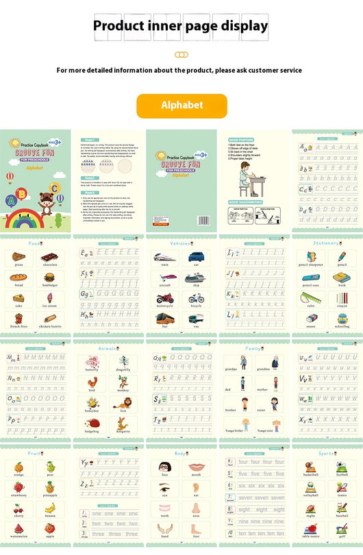 Cuaderno Groove Magic - Versión Completa en Inglés para Entrenamiento de Escritura Infantil - Image 19
