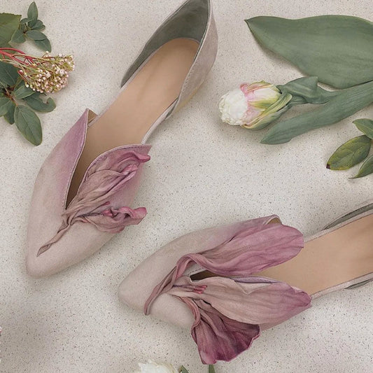 Zapatos Planos de Diseño Estético con Pétalos - Image 2