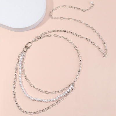 Cadena de Cintura Perla Yoga Minimalista - Accesorio Versátil y Elegante - Image 9