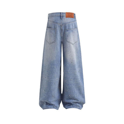 Jeans Relajados con Strass - Pantalones Denim Suave y Cómodo - Image 9