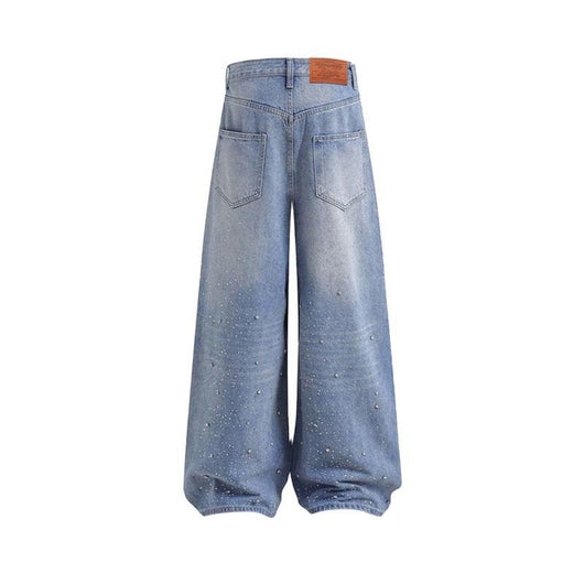 Jeans Relajados con Strass - Pantalones Denim Suave y Cómodo - Image 9
