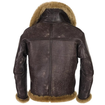 Abrigo de Piel Estilo Western Vintage para Hombre - Invierno - Image 11