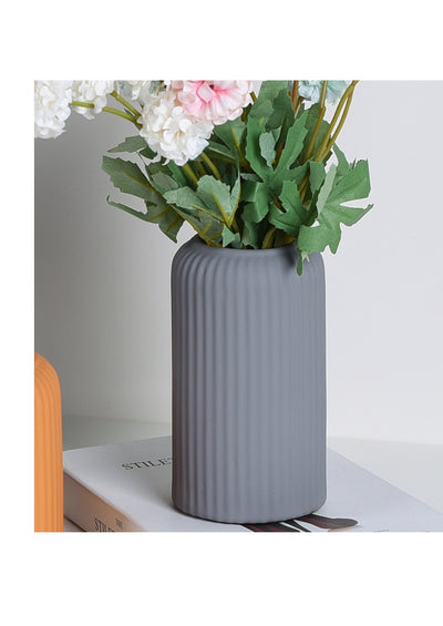 Jarrón Cerámico Minimalista Morandi Boca Ancha para Flores Secas - Image 29