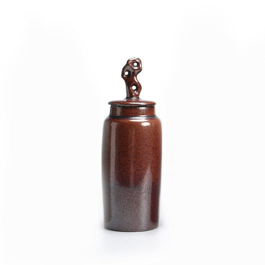 Recipiente de Té Cerámico Retro Chino Hermético con Decoración Tradicional - Image 16