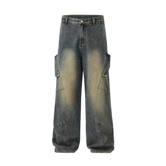 Jeans Rectos Holgados Estilo Retro para Hombre - Image 5