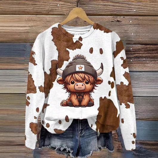Blusa Casual Estampada de Manga Larga para Mujer - Image 2