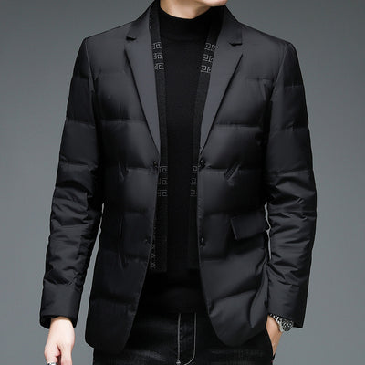 Chaqueta Acolchada de Invierno para Hombre con Cuello Desmontable - Image 3