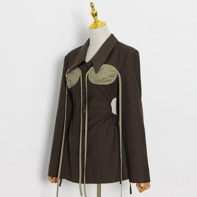 Blazer Ejecutivo Entallado para Mujer con Cierre Simple - Image 10
