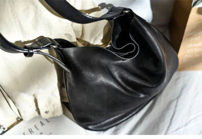 Bolsa Mensajera de Cuero Retro para Literatura y Arte - Image 18