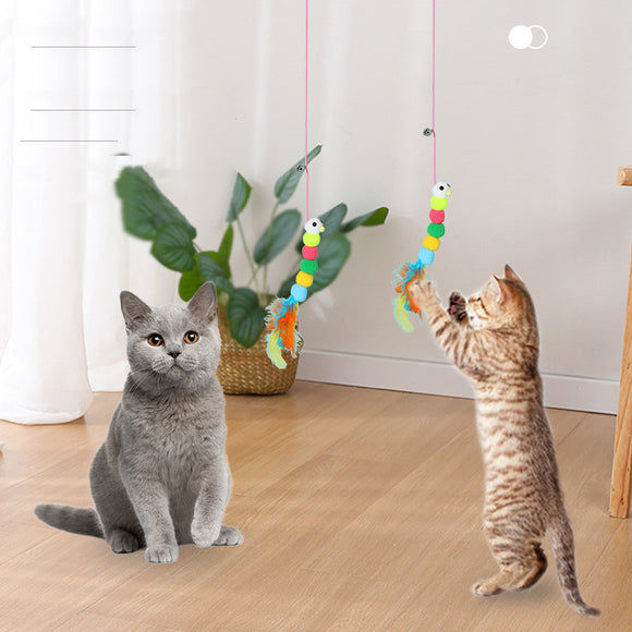 Disco Adhesivo Giratorio para Puerta - Juguete Interactivo para Gatos