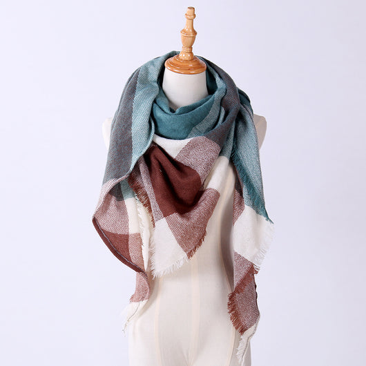 Bufanda Larga con Triángulos para Mujer - Chal Otoño Invierno - Image 62