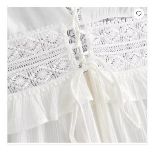 Vestido Largo Blanco Hada con Tirantes Ajustables