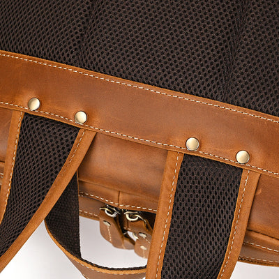 Mochila de Cuero Vintage para Hombre - Piel de Res Auténtica - Image 16