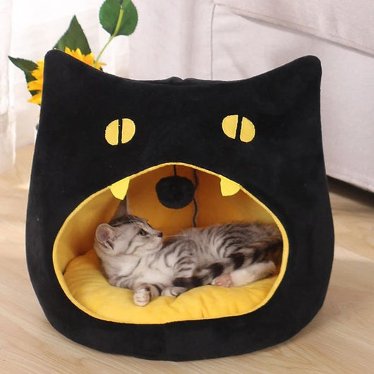 Cama Cálida para Gatos en Forma de Gatito - Casa Acogedora para Mascotas Pequeñas - Image 8