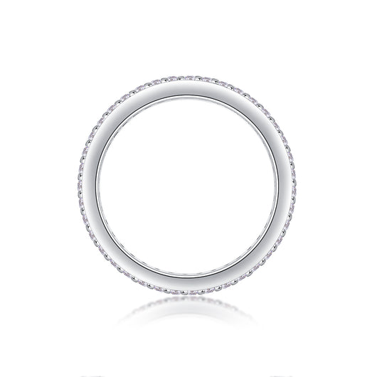 Juego de Anillos de Boda Bright Stars con Moissanita Premium en Plata S925 y Baño de Platino - Image 15
