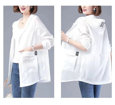 Chaqueta Protectora UV Suelta Talla Grande para Mujer - Image 38
