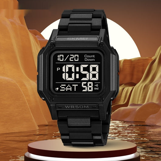 Reloj Electrónico Multifuncional de Resina para Hombre - Image 2