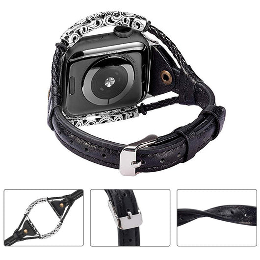 Pulsera Vintage de Cuero y Metal Artesanal - Image 16