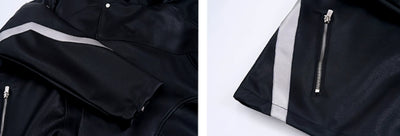 Chaqueta Motociclista con Solapa Oblicua - Image 12
