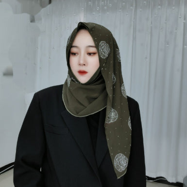 Pashmina Brillante con Cristales de Diamante Rosa - Image 13