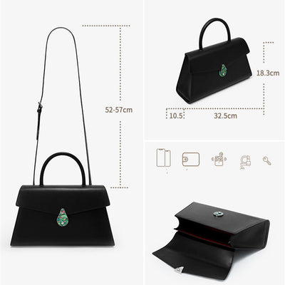 Bolso Bandolera de Cuero para Mujer - Gran Capacidad y Estilo Portátil - Image 4