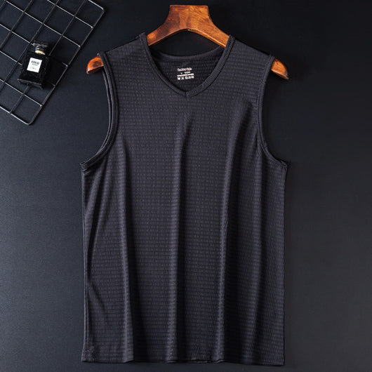 Camiseta Deportiva Holgada Transpirable de Talle Grande sin Mangas - Image 23