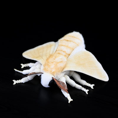 Peluche de Polilla Gusano de Seda - Muñeco Coleccionable de la Serie Insectos