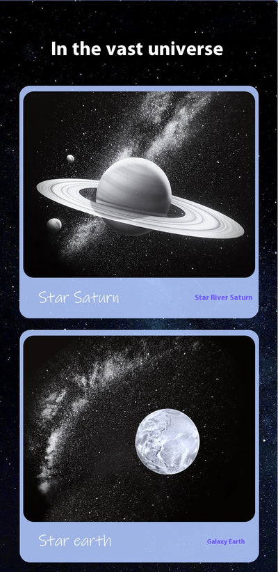 Lámpara Proyectora Bluetooth con Luz de Estrellas y Ruido Blanco - Image 11