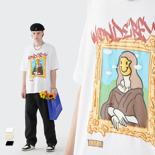 Camiseta Clásica Suelta Estampada de Manga Corta para Hombre - Image 3