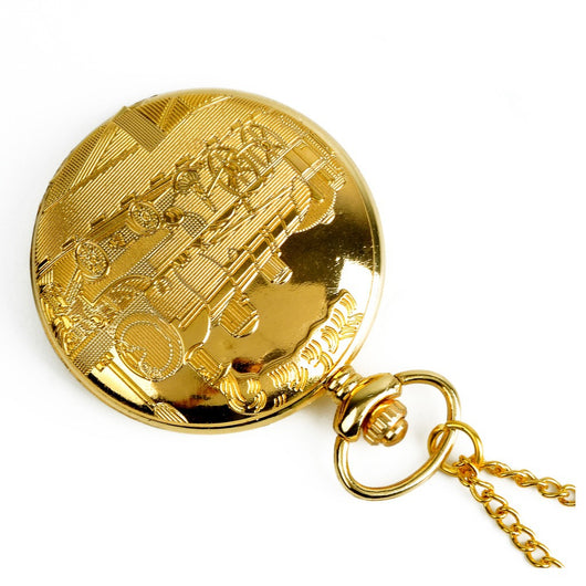 Reloj de Bolsillo Clásico Dorado Grande - Image 4