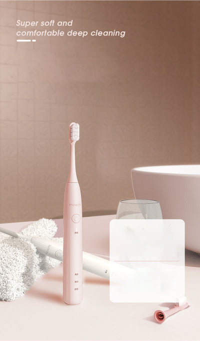 Cepillo de Dientes Eléctrico Ultrasónico Moemi con Cerdas Suaves para Adultos - Image 6