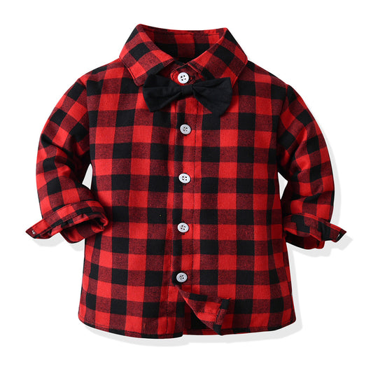 Conjunto Festivo a Cuadros para Hermanos: Camisa y Peto - Image 21