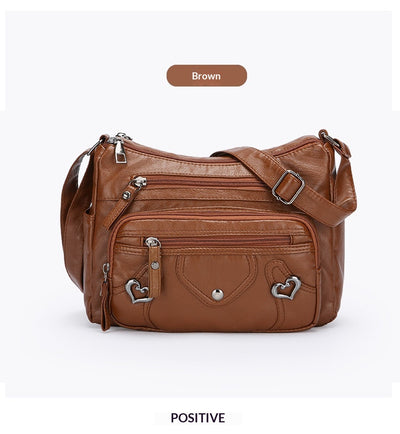 Bolso Bandolera de Lujo Versátil con Diseño Multicapas Espacioso - Image 34
