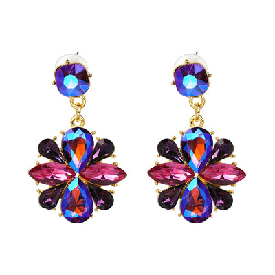 Aretes Retro de Perla y Diamante en Aleación - Image 3