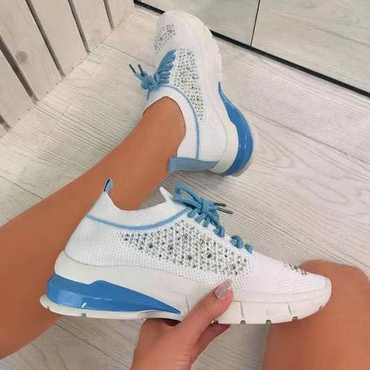 Zapatos Tejidos Grandes con Brillantes para Mujer - Comodidad y Estilo - Image 8
