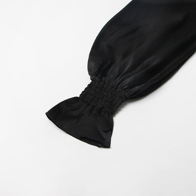 Blusa Ejecutiva de Cuello Mao con Detalles en Contraste - Image 11