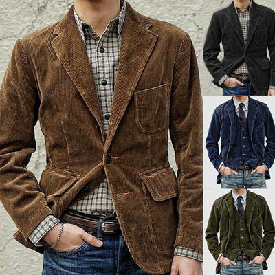 Traje Minimalista Retro para Hombre - Diseño Clásico Contemporáneo - Image 18