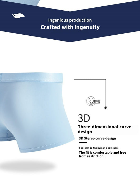 Ropa Interior de Seda de Hielo para Hombre Talla Grande Verano Sin Marcas - Image 15