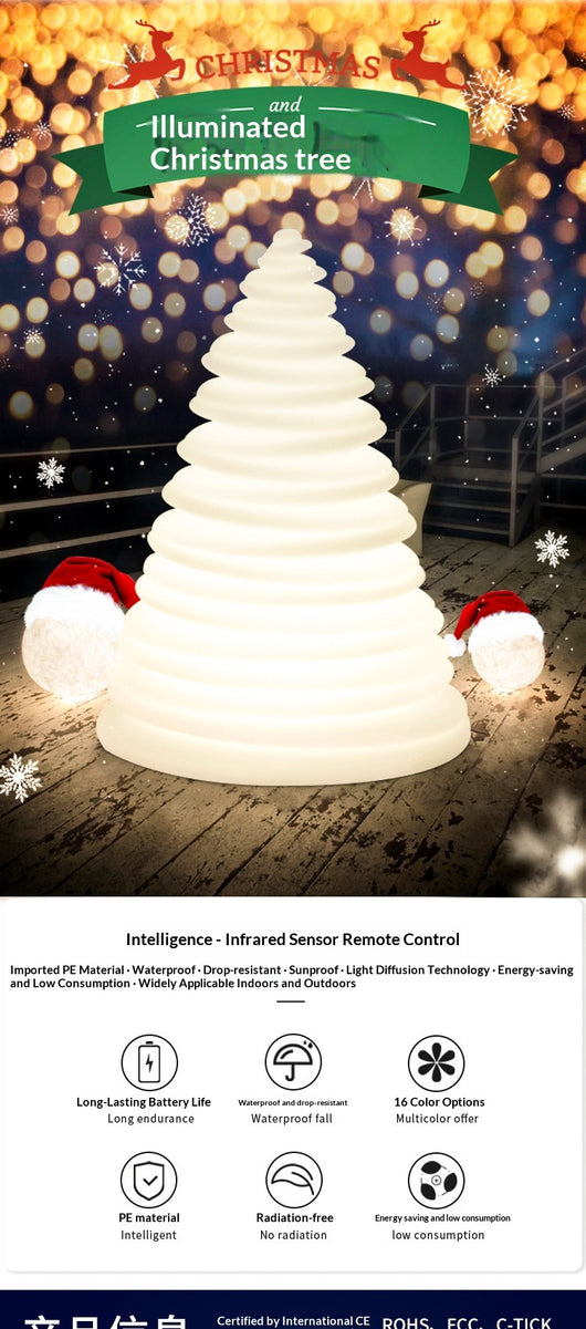Lámpara LED Navideña Árbol Bambú con Diseño Infantil para Jardín - Image 8