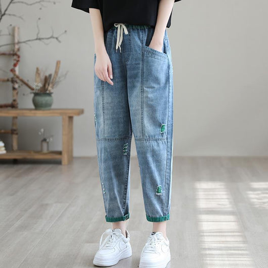 Jeans Rotos de Moda para Mujer - Corte Capri Verano - Image 4