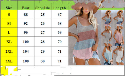 Blusa Suelta de Punto con Contraste de Colores y Cuello en U - Image 4
