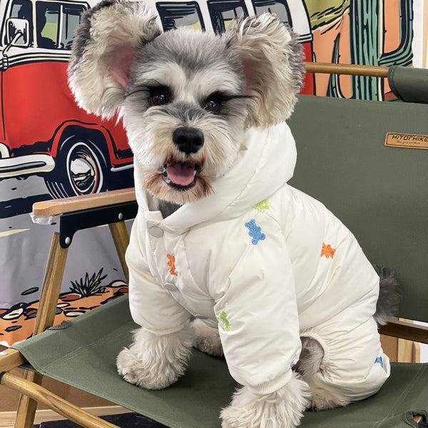 Abrigo Térmico con Capucha para Perros Pequeños - Chaqueta Acolchada para Schnauzer, Pomerania y Pug