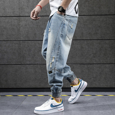 Pantalones Harem Coreanos Sueltos para Hombre - Estilo Casual y Moderno - Image 3