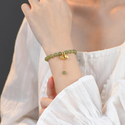 Pulsera de Jade Hotian con Aleación - Armonía y Elegancia